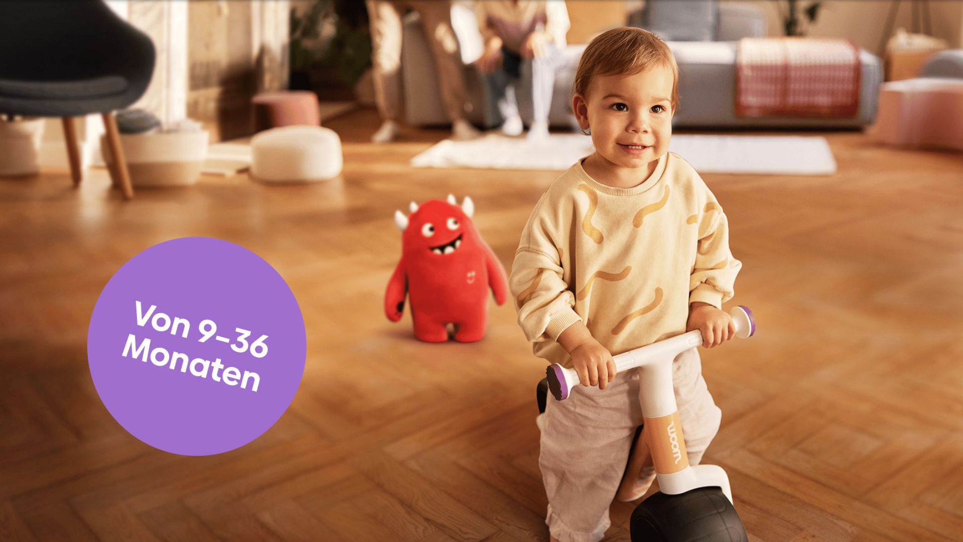 woom WOW – Das erste selbstbalancierendes Laufrad für Kinder